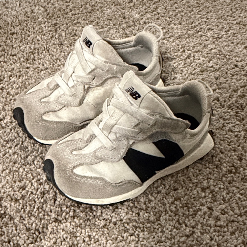 New Balance Kids' Gray and Black Sneakers
